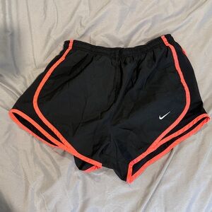 Nike Black and Red Women's Shorts